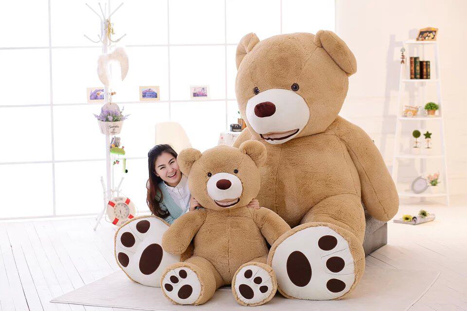 美国大熊超大号公仔毛绒玩具2.6米巨型泰迪熊2米抱抱熊1.6布娃娃