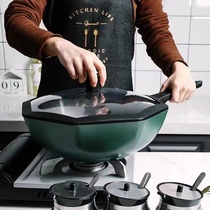 Medical Stone Anise Pan Nonstick Pan Frying Pan Frying Pan Home Net Red Micro Flatten Base Pan Gas Oven Induction Oven Special Application