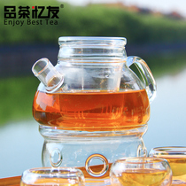 Tea tasting Yiyou Glass teapot High temperature transparent filter Household kettle Flower tea pot Water cup Office glass