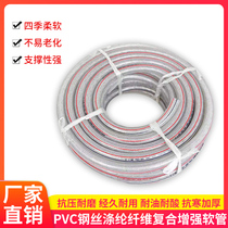 pvc steel wire high-strength polyester fiber composite reinforced hose thickened high-pressure corrosion-resistant plastic water pipe household