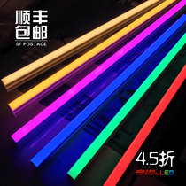 t5led color tube t8 super bright red blue yellow pink fluorescent tube strip colorful tube