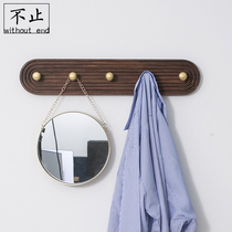 Not only Japanese wind door entrance door hanging clothes hook Wall wall hanging bedroom living room coat rack nail-free decorative adhesive hook