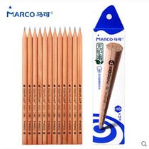 MARCO Marco Log Triangle Writing Pencil Easy Grip Posture Environmentally Friendly Unleaded Toxic student pencil HB 2H 2B