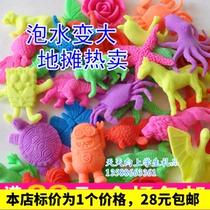 Water bubble swelling toy) Water elf ocean cotton baby will grow up bubble water toy color