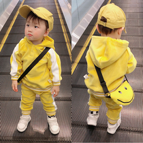 Baby Child children who clothes suit boys baby clothes girls chao yang gas spring chun qiu zhuang 0 autumn and 1-year-old