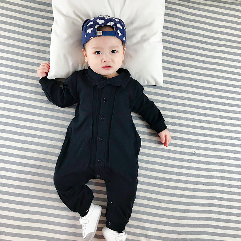 女婴儿连体衣服男宝宝0网红3春秋装6个月1岁外套装婴幼儿外出抱衣 Изображение 1 女婴儿连体衣服男宝宝0网红3春秋装6个月1岁外套装婴幼儿外出抱衣 Изображение 1