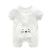 Baby Boy Summer Clothes Conjoined Clothes Women Baby Boy Clothes Slim Fit Sleeping Clothes Summer Autumn Winter Spring Autumn Clothing Short Sleeve Suit