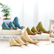 Villa garden Garden rockery Pool partition decoration Ceramic animal crafts Nordic duck ornaments