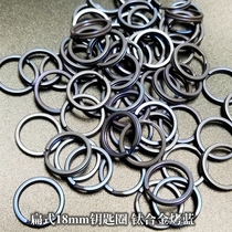 12 14 20 25 30mm Pure Titanium Key Coil Flat Ring Hanging Ring Elastic Consumables EDC Player Friends