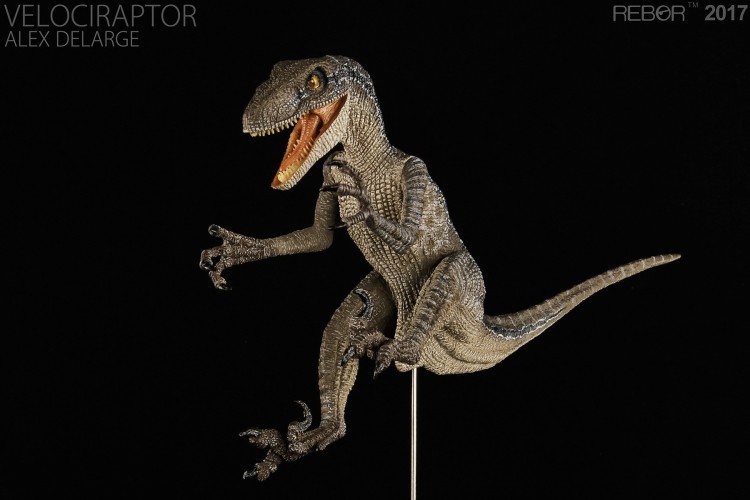 英国rebor正品恐龙仿真模型玩具侏罗纪世界迅猛龙弹簧腿jack接单
