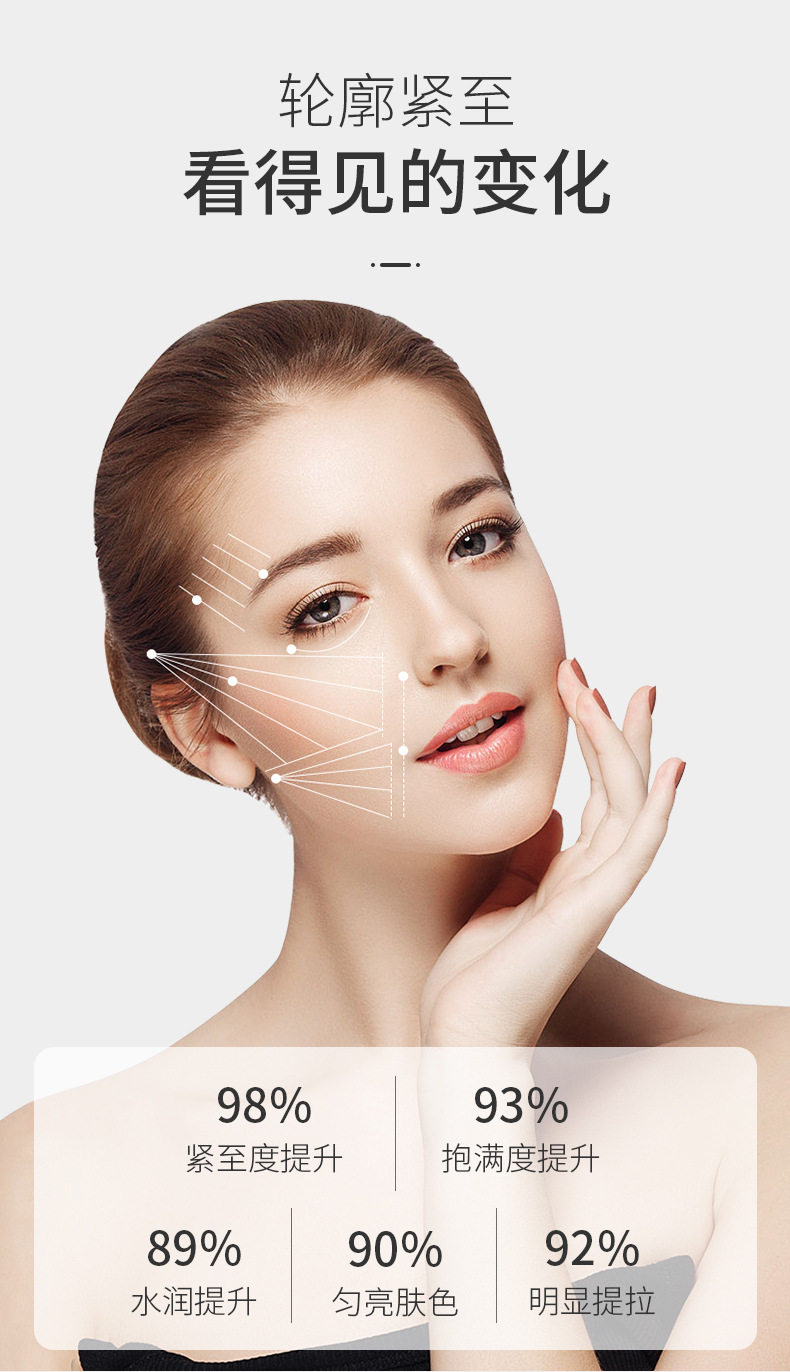 前男友美容院补水面膜汉方小v脸挂耳式厂货保湿面膜贴广州源头