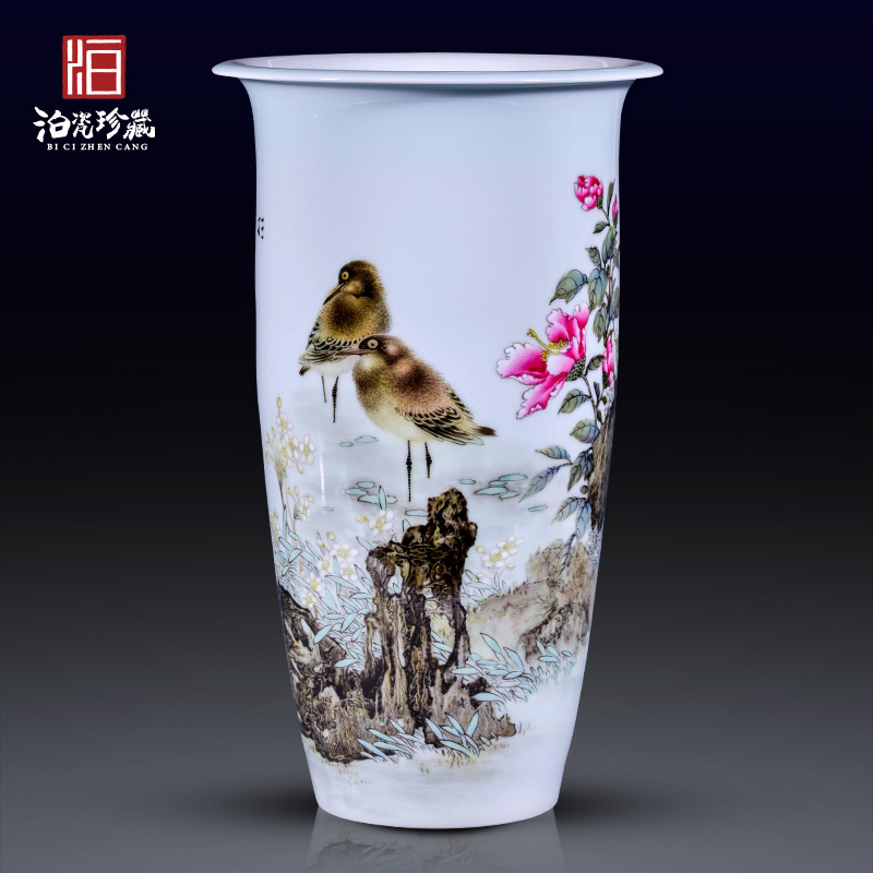 Jingdezhen ceramic all hand - made flower vase decoration decorate the sitting room of Chinese style household study collection flower arranging furnishing articles