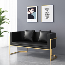 Net Red Barber shop sofa waiting chair hair salon nail salon nail salon rest area light luxury waiting area long sofa chair