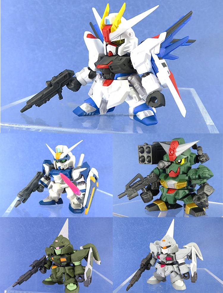 现货正版万代sd高达forte08自由决斗司令金恩超可动拼装扭蛋