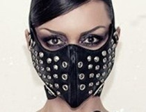 Animation performance stage props punk trend mask black super cool bar show warm in winter