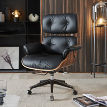 Single swivel chair Sofa boss chair leather computer chair big class chair Imus home office chair study living room