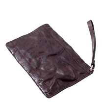 Niu Ye original handmade first layer cowhide wallet mens ultra-thin retro old trend clutch leather mobile phone bag