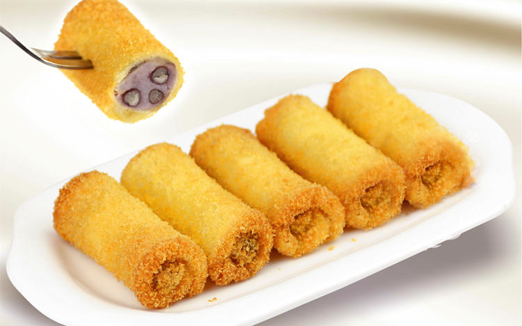 啊诺 绿茶芋卷红豆芋泥馅糕点香芋酥香芋甜心 速冻油炸小吃10个包