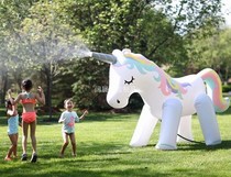 New inflatable water-spraying unicorn childrens toy Inflatable water-spraying unicorn water-spraying horse elephant water-playing toy