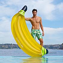 New thickened environmental protection PVC water adult inflatable banana floating row floating sheet banana boat mount swimming ring