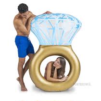 2019 new water adult inflatable diamond ring swimming ring Inflatable diamond ring floating row floating bed swimming ring