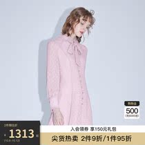 miss COCOON2021 new early autumn skirt chic gentle style light luxury French long sleeve jumpsuit