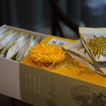 A cup of chrysanthemum tea) pills wooden tea golden silk imperial chrysanthemum independent sachet 180g box a box of 15 flowers