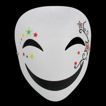 Dark bullet Leech shadow Yin mask cos dress up grimaces face V word clown resin mask