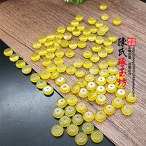 Grade 6A chalcedony small safety buckle diy handmade accessories small Acacus beads scattered beads small ring septum round Jade