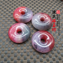 Jade Jade Pei Natural Xiuyu Huai Gu large safe buckle pendant pendant pendant blue and white jade waist buckle chicken blood Jade sweater chain