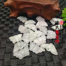 Natural jade butterfly accessories DIY handmade accessories antique jade pendant Hanfu tassel earrings bracelet waist chain