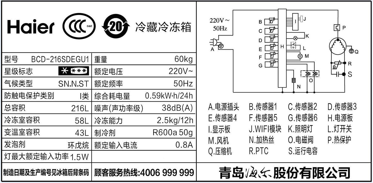【入手真实评测】海尔 bcd-216sdegu1冰箱怎样,评价好吗,详细剖析曝光
