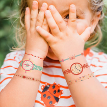 mideer miraffe child watch bracelet tattooed with girl sticker book good hungry caterpillar waterproof nail sticker