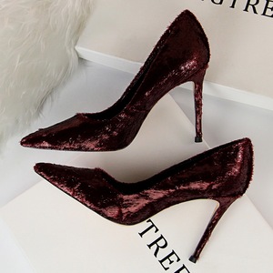 2189-1 the European and American wind sexy high heels for women's shoes heel party show thin nightclubs with wool i