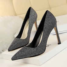 6651-1 the European and American wind fashion footwear with ultra fine with shallow mouth pointed sexy show thin nightclub single shoe heels