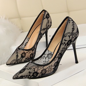 1853-1 in Europe and the sexy show thin thin high heels for women's shoes with high heels shallow pointed mouth mes