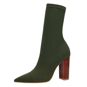 3129-3 the European and American fashion contracted wood grain with pointed with thick with high elastic leica sexy nigh