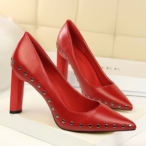 122-2 the European and American wind sexy rock club high heels for women's shoes with thick with metal with shallow