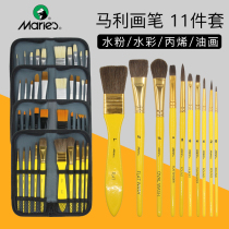 Malley Water Chalk Suit Fine Art Paintbrush Propylene Water Chalk Oil Painting Brush Sector Pen Beginner Wall Ploy Brush Suit