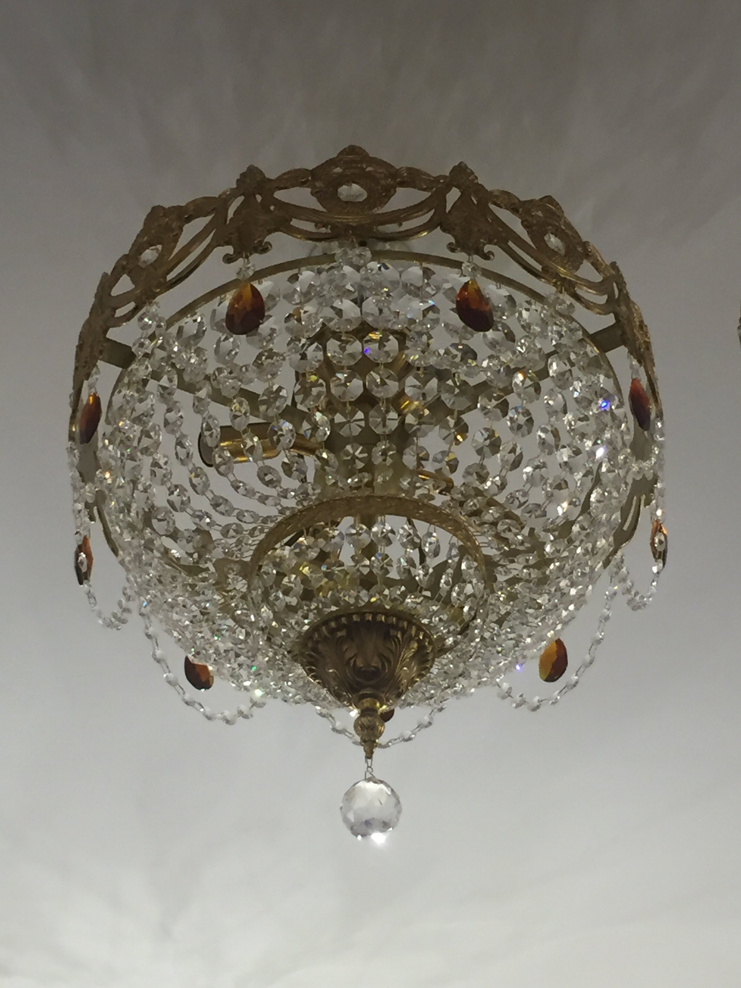 法式宫廷全铜水晶吸顶灯 欧式奢华别墅客厅卧室餐厅灯走廊吸顶灯