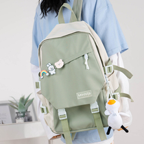 Small fresh schoolbag female ins hit color high school and primary school students junior high school students Mori series all-match backpack large-capacity backpack