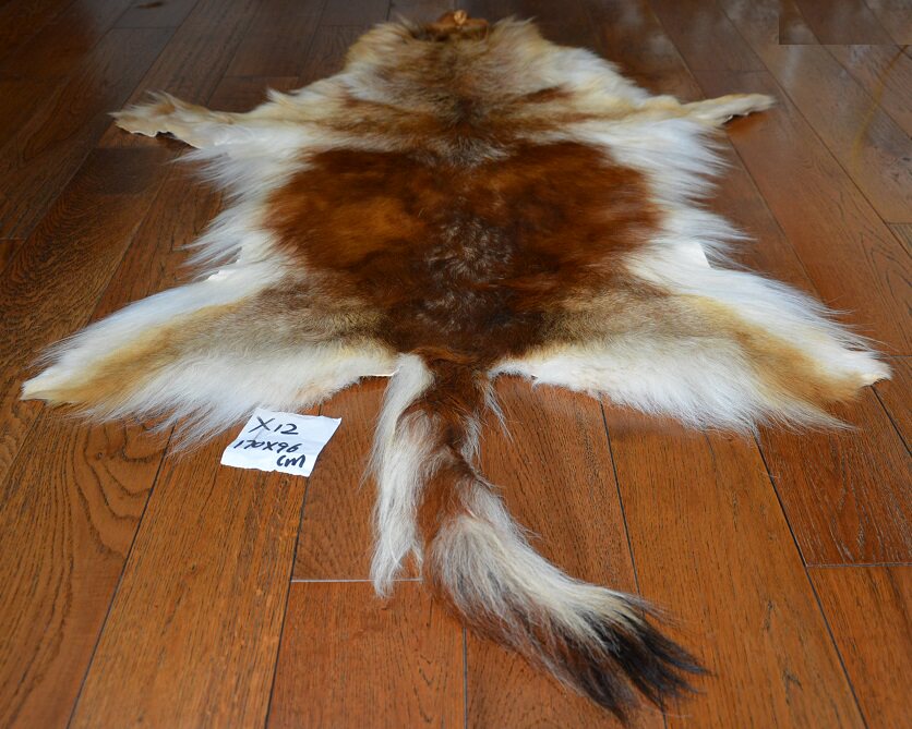 整张狼皮皮草地毯x12飘窗垫 汽车坐垫 长毛皮褥子送老人好礼物