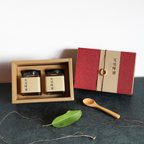 Wooden chili sauce gift box honey packaging creative matching box Mid-Autumn Festival send friends fashion gift box gift box