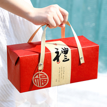 Creative portable box New Year universal gift box Custom universal fruit dried nuts snowflake crisp gift box Packaging box