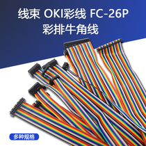 Color platoon horn line FC double head flat cable LED screen JTAG line color row line pressure line head spacing 2 54mm