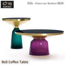 Bell Coffee Table Bell Coffee Table Designer Modern simple Round metal Stained Glass side table