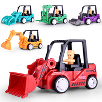 Childrens toy car return car mini car sub engineering car excavator boy set car super large fire truck