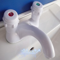 Factory direct ABS plastic hot and cold basin faucet double hole hot and cold faucet double hole Basin hot and cold faucet