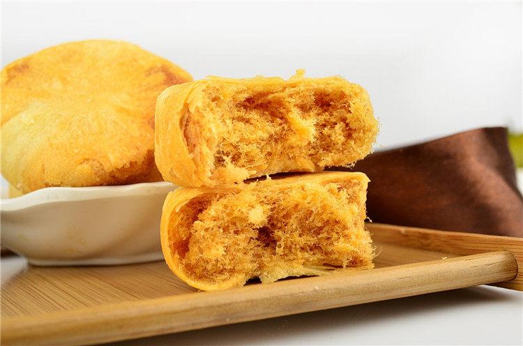 乐肴盒装肉松酥饼210g香葱味原味香辣味1x20