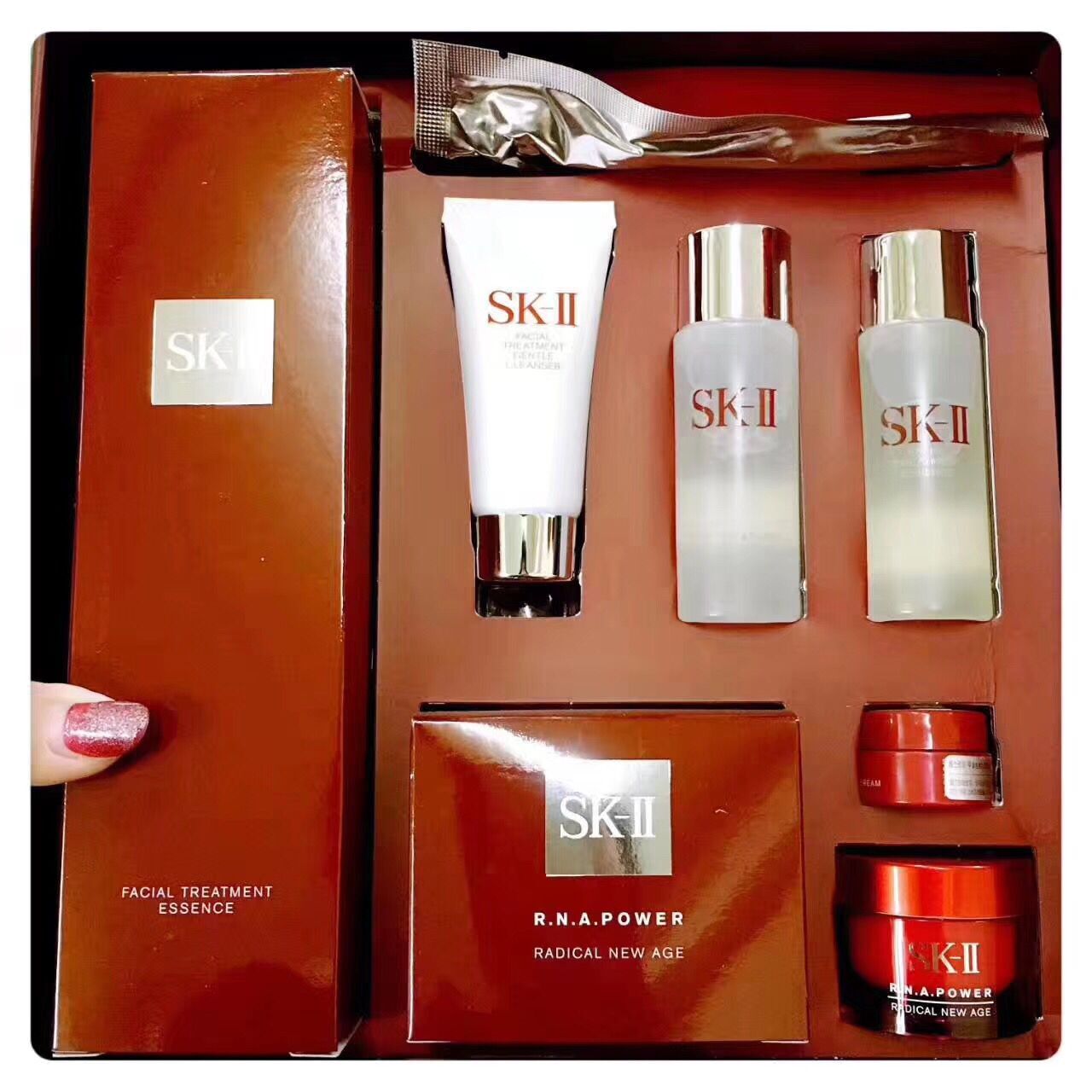 4272-sk2限量基础护肤神仙水套装韩流美肌套盒230ml神仙水80g面霜skii